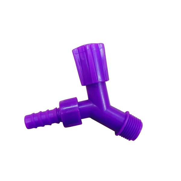 Torneira Para Jardim Com Redução 1/2' X 3/4' - 9 Cm Roxo