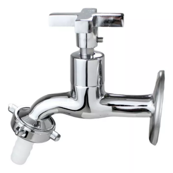 Torneira Para Jardim Tanque Alavanca Metal Cromada 1128 C-22