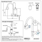 Torneira Para Jardim Tanque Metal Alavanca Cromada 1128 C33 C