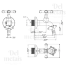 Torneira Para Jardim Tanque Metal Alavanca Cromada 1128 C-73