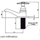 Torneira Para Lavatório 1193 Metal Cromado C-23 Casagrande Mu