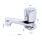 Torneira Para Lavatório 1194 C40 Cromada Com Canopla Casagran