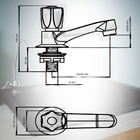 Torneira Para Lavatório 1194 Metal Cromado C-25 Luxo Del Meta