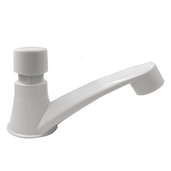 Torneira Para Lavatório/banheiro Automática Abs Branco