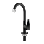 Torneira Para Lavatório Bica Alta Preta Twist 1/4 De Volta