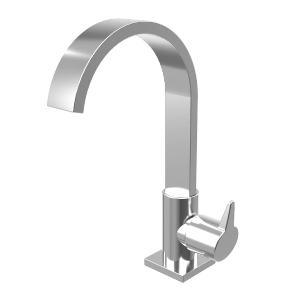 Torneira Para Lavatório Bica Alta Vite Cromada Romar