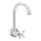 Torneira Para Lavatório Bica Móvel Parede Cruzeta Redonda 2332