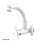 Torneira Para Lavatório Branca C/ Arejador E 1/4 De Volta - A