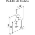 Torneira Para Lavatório De Banca Baixa Cromada Gioia 1197-gio