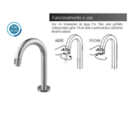 Torneira Para Lavatório De Mesa Bancada Bica Baixa Modelo Lin