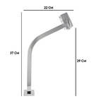 Torneira Para Lavatório Link Quadrada Alta 45 Graus 2253