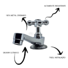 Torneira Para Lavatório Metal - 1194 - C33 Casagrande Mundial