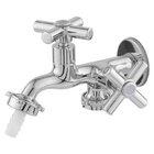 Torneira Para Máquina De Lavar 1/4 Com De Volta Cromada (cruz