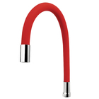 Torneira para Mesa de Cozinha Bica Alta Cromada e Vermelha Co