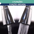 Torneira para Parede de Cozinha Bica Alta Preta Colors Flex C