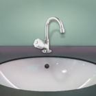 Torneira Para Pia De Banheiro Bica Alta Cromada 1195