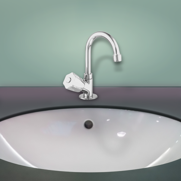 Torneira Para Pia De Banheiro Bica Alta Cromada 1195