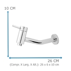 Torneira Para Pia De Banheiro Slim Link 3020 Bica Reta Cromad