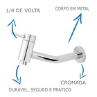 Torneira Para Pia De Banheiro Slim Link 3020 Bica Reta Cromad