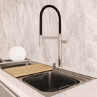 Torneira para Pia de Cozinha Bica Alta Cromada e Preta Colore Deca