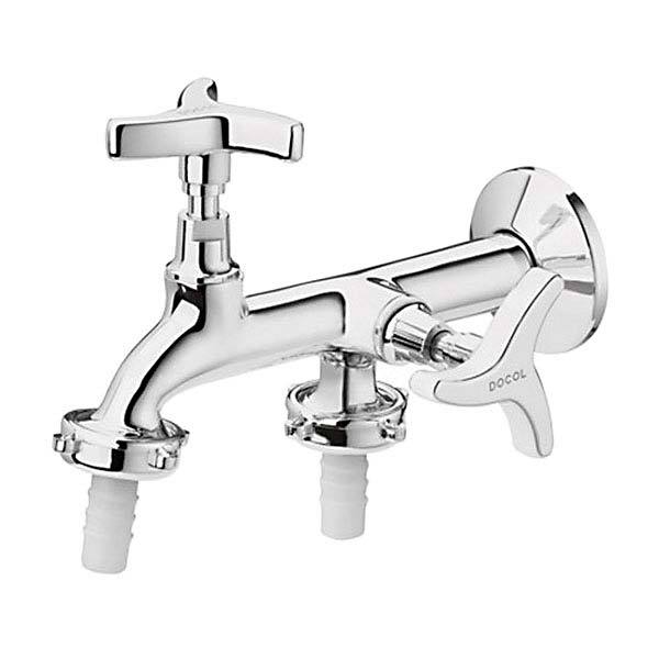 Torneira para Tanque/ Máquina Metal Cromada Trio Docol