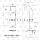 Torneira Para Tanque De Parede Capivari Pingoo.casa - Prata