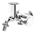 Torneira Para Tanque E Máquina De Lavar Abs 1/4 De Volta Dn15