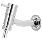 Torneira Para Tanque/jardim Reta Parede Com Bico Metal 1/4v