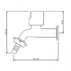 Torneira Para Tanque Parede J10 1/4 De Volta Dn15 1153j10 Japi