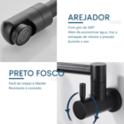 Torneira Parede Articulável Gourmet Cozinha Extensível Flexív