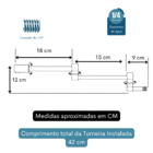 Torneira Parede Articulável Metal Cromada para Cozinha Gourme