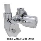 Torneira Parede Bica Móvel Saída Lava Louça 3/4