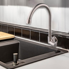 Torneira Parede Bica Para Cozinha ¼ De Volta Inox Escovado