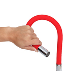 Torneira para Parede de Cozinha Bica Alta Flexível Vermelha Colors Delinia