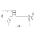 Torneira Parede Cozinha Arejador - Slim