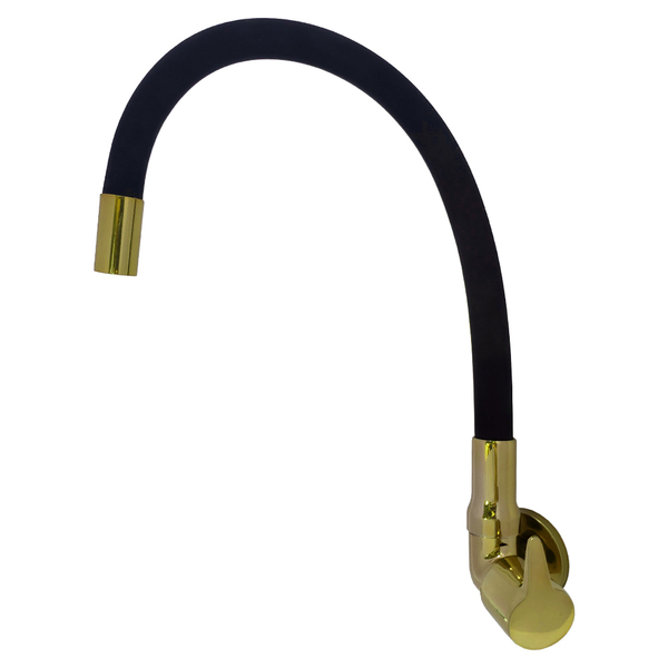 Torneira Parede Cozinha Bica Média Dourado Collorflex Easy DN15 Romar