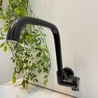 Torneira Parede Cozinha Bica Móvel Preta Lorenzentti