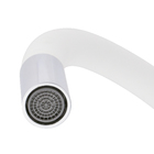 Torneira para Parede de Cozinha Bica Alta Cromada e Branco Colors Flex Delinia