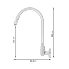 Torneira para Parede de Cozinha Bica Alta Cromado Gali Docol