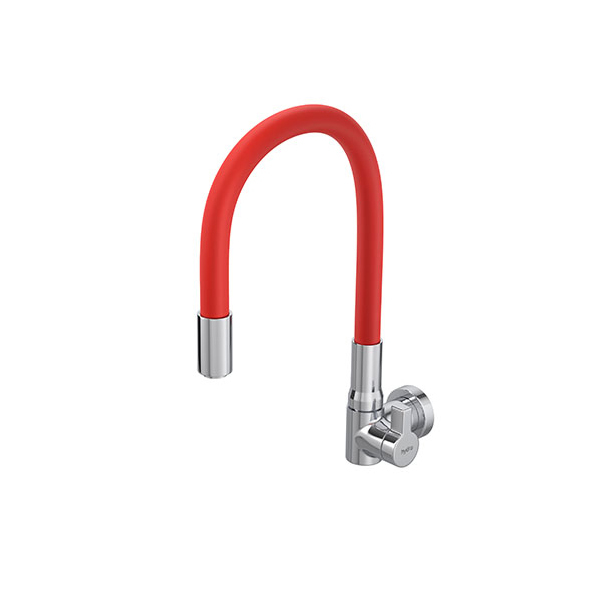 Torneira para Parede de Cozinha Bica Alta Vermelha Motion Hydra