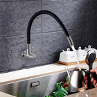 Torneira Parede Cozinha ou Área de Serviço Flexível Aço Inox