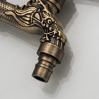 Torneira Parede Dragão Bronze Artístico 1/4 De Volta Jardim