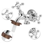 Torneira Parede e Tanque Bica Reta Cromada 2 Saídas Light Stoc