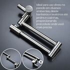 Torneira Parede Gourmet em Metal Articulavel Dobravel Flexive