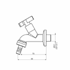 Torneira Parede Jardim - Única