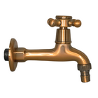 Torneira Parede Jardim Vintage Retrô Vermelho Cobre 60143V