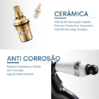 Torneira Parede Preta Provençal Banheiro Lavabo Cozinha Gourm