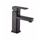 Torneira Pia Banheiro Lavabo Monocomando Bica Baixa Preta Bla