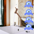 Torneira Pia Banheiro Lavatorio Bancada Cuba Bica Baixa Rose