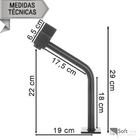 Torneira Pia Banheiro Lavatório Bancada Cuba Bica Média Preta